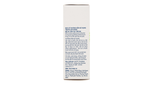 Bột pha hỗn dịch uống Zitromax 200mg/5ml trị nhiễm khuẩn lọ 600mg/15ml