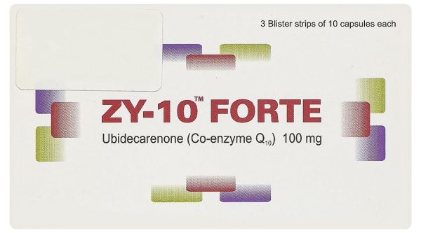 ZY-10 Forte 100mg trị bệnh tim mạch (3 vỉ x 10 viên)
