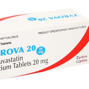 Zyrova 20 trị rối loạn mỡ máu (10 vỉ x 10 viên)