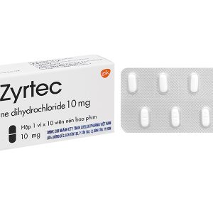 Zyrtec 10mg trị viêm mũi dị ứng, mề đay (1 vỉ x 10 viên)